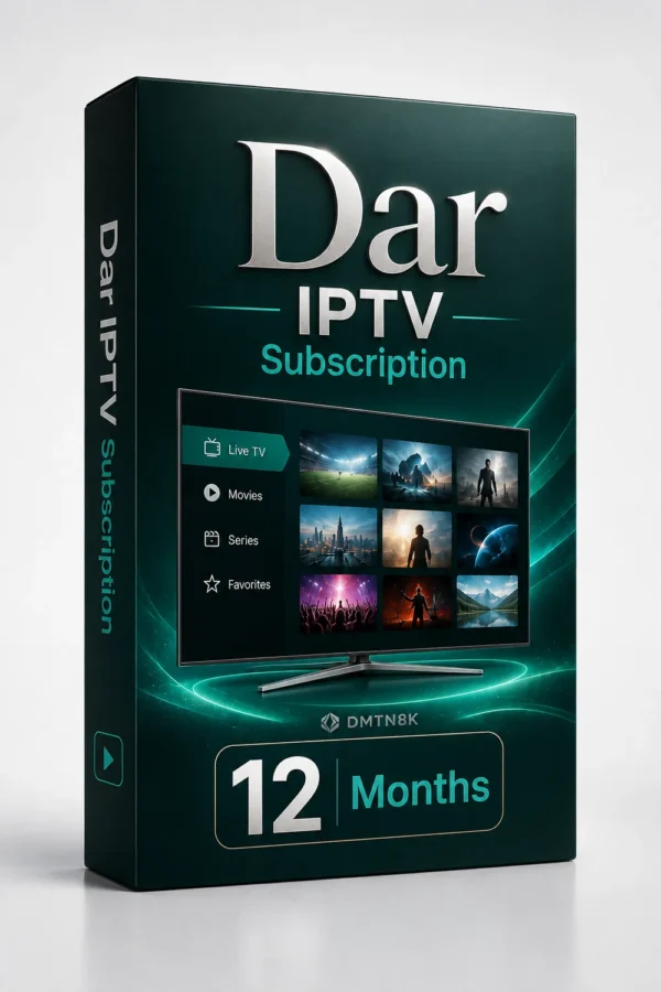 Dar IPTV Subscription – 12 Months