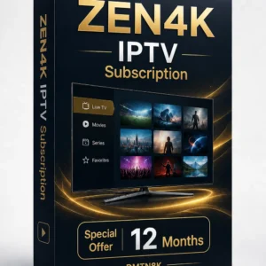 ZEN4K IPTV Subscription – Special Offer – 12 Months