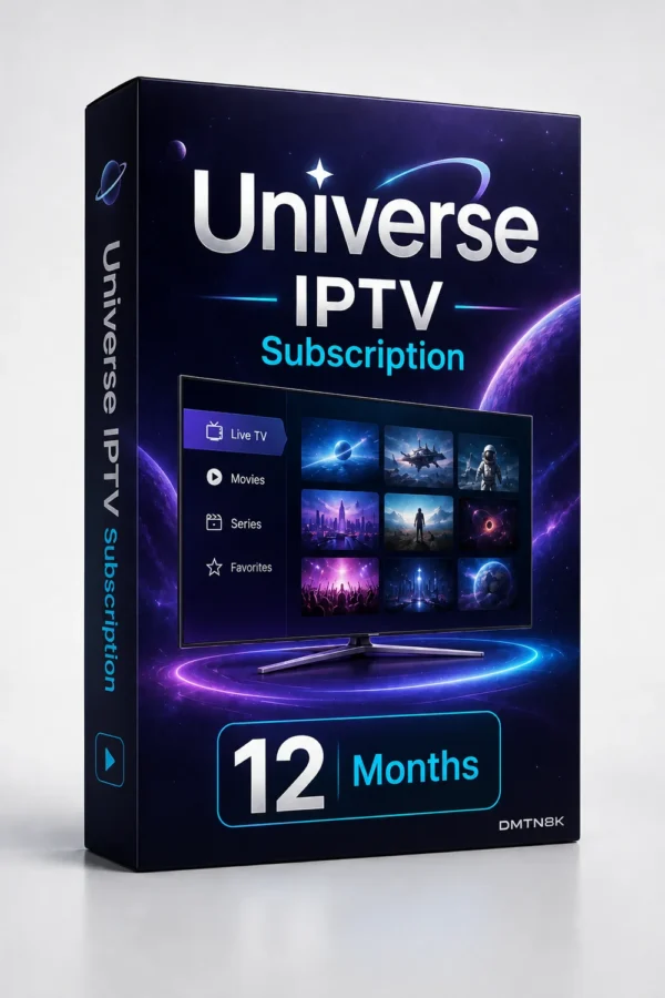 Universe IPTV Subscription – 12 Months