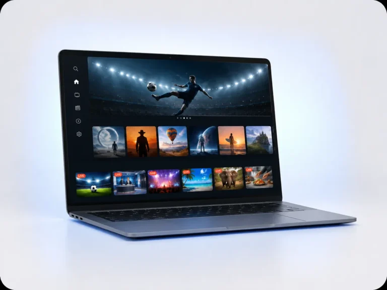 Laptop streaming live television