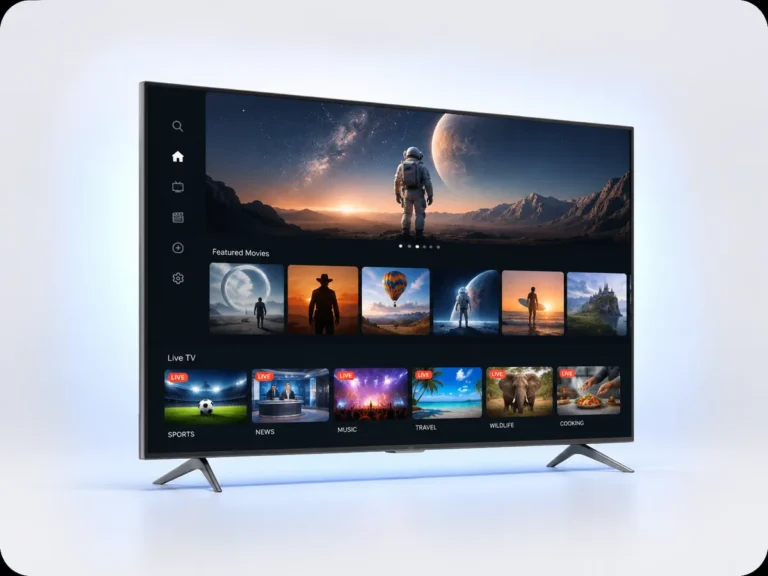 Smart TV displaying a streaming interface